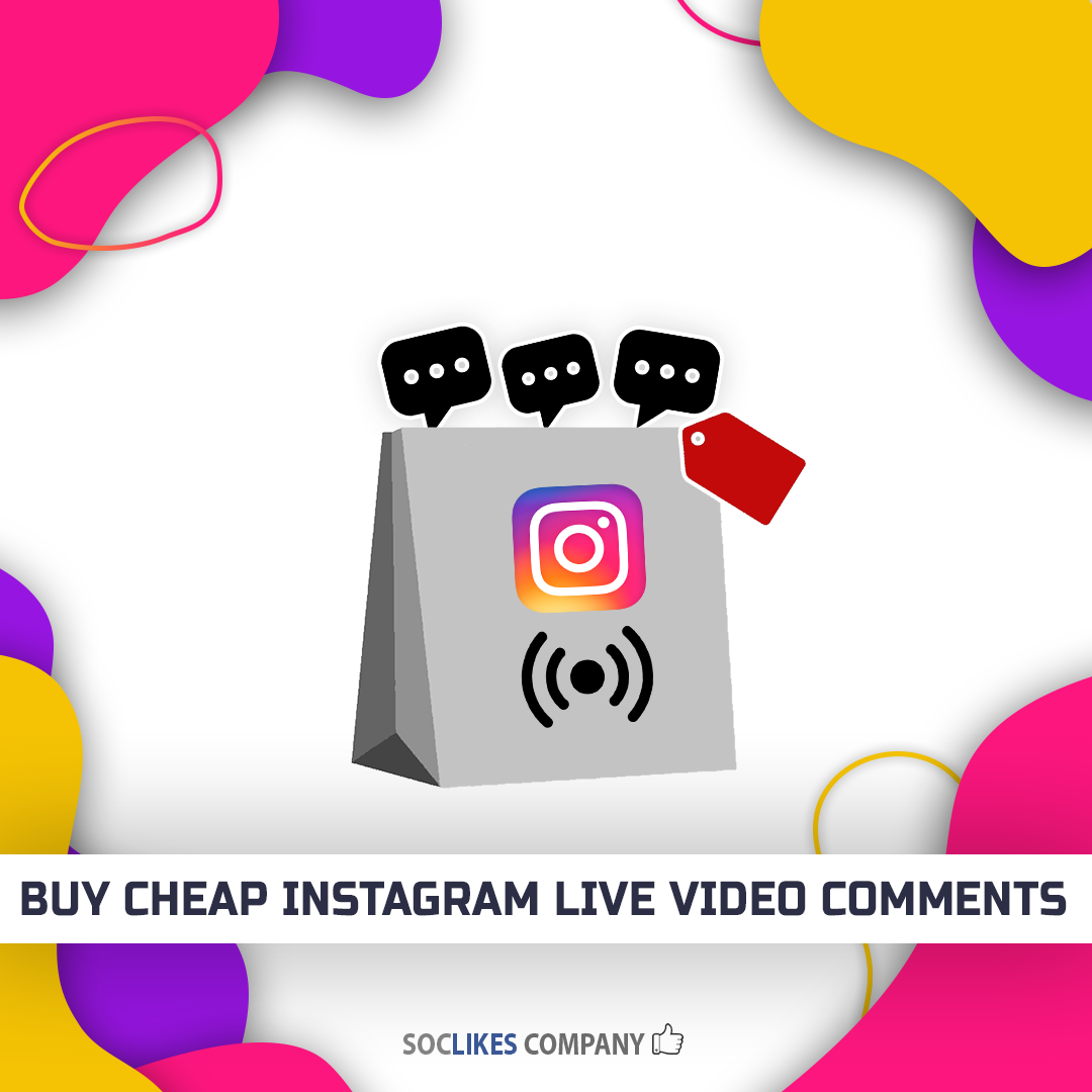 Buy cheap Instagram live video comments-Soclikes