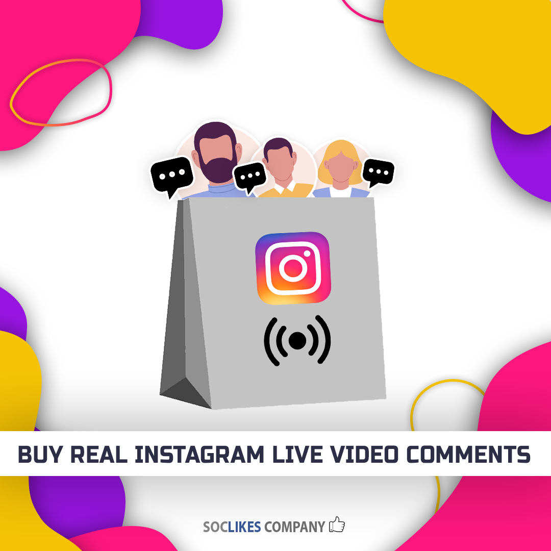 Buy real Instagram live video comments-Soclikes